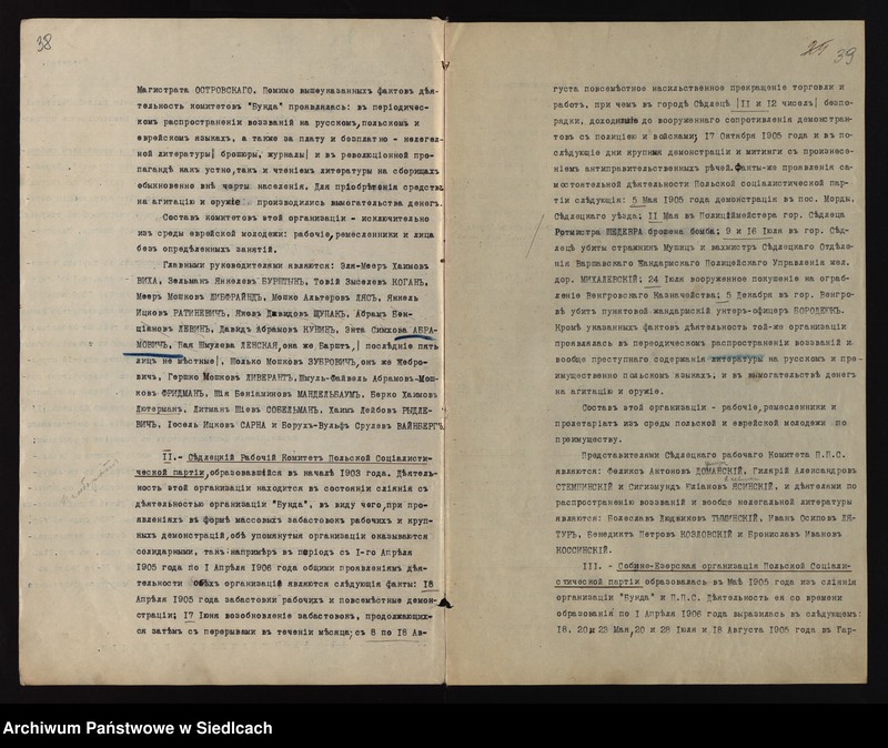 Obraz 10 z kolekcji "Gubernia siedlecka w okresie rewolucji 1905-1907111"