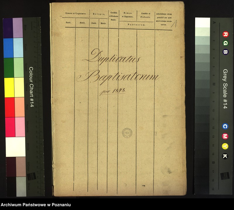 Obraz 3 z jednostki "Księga urodzin, ślubów, zgonów"