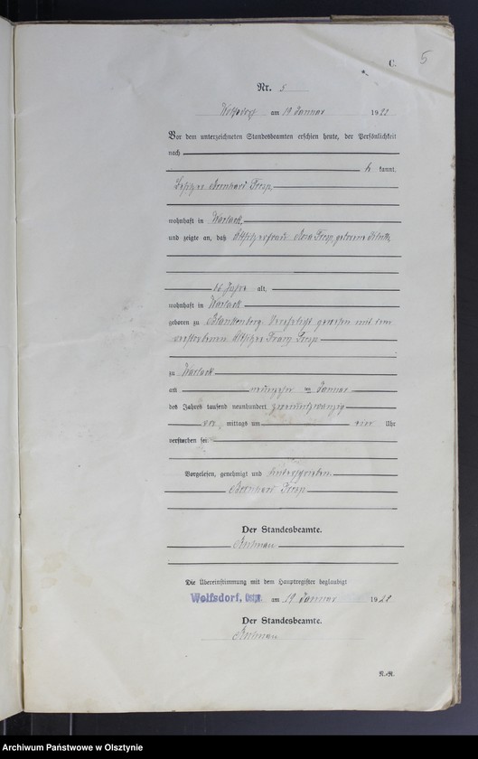 image.from.unit.number "Sterbe-Neben-Register Nr 1-43"