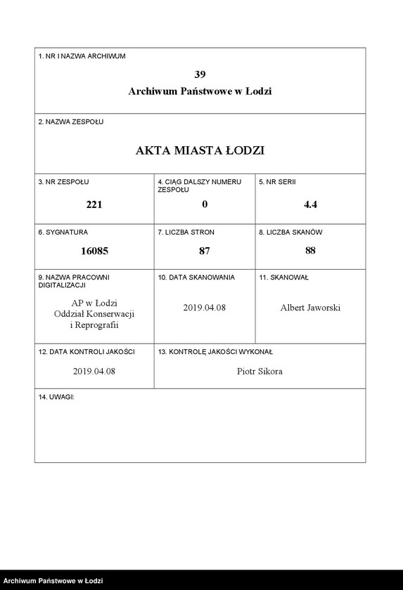 image.from.unit.number "Księga inwentarzowa nieruchomości m. Łodzi ul. Spacerowa"