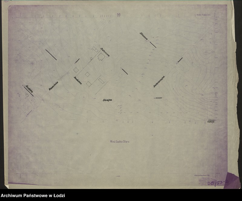 Obraz 2 z jednostki "Plan miasta Rudy Pabianickiej Sekcja 56"