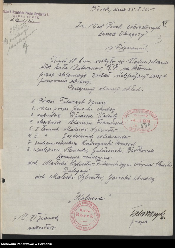 Obraz 7 z jednostki "Borek, powiat Gostyń - akta koła."