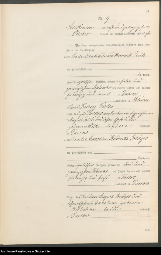 Obraz 20 z jednostki "Heiraths-Register (Neben-Register)"