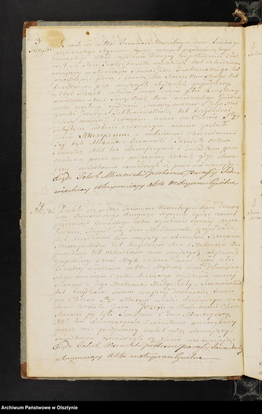 image.from.unit.number "Duplikat Parafii Janowieckiej w Powiecie Mławskim Gubernii Płockiej na rok 1854"