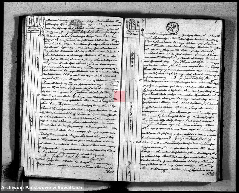 image.from.unit.number "Akta zeszłych gminy suwalskiey od dina 1 stycznia do dnia ostatniego grudnia 1823 roku"