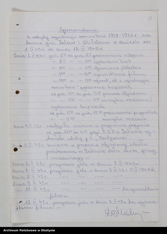 image.from.unit.number "Protokoły zebrań wyborczych /1950-1951/, posiedzeń plenarnych, egzekutywy, narad aktywu, plany pracy, sprawozdania /1949-1950/ Komitetu Gminnego PZPR"