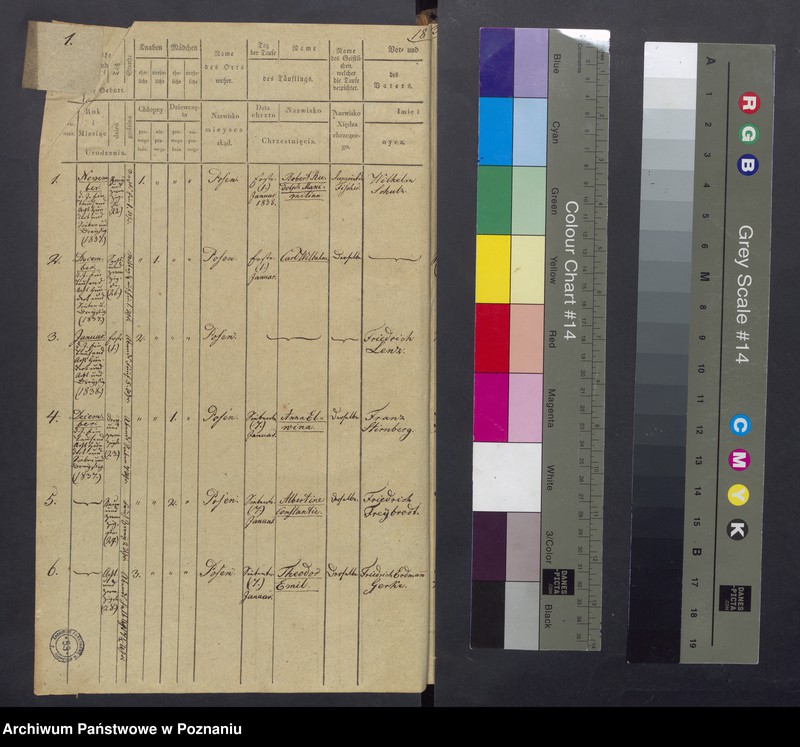 Obraz 3 z jednostki "[Akta urodzeń i chrztów, zgonów i pogrzebów, zapowiedzi i ślubów]"
