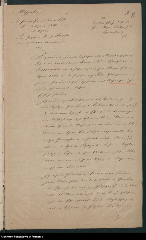 Obraz 11 z jednostki "Signalements pp. /imienne spisy powstańców 1863/4 dla landrata von Madaia/."