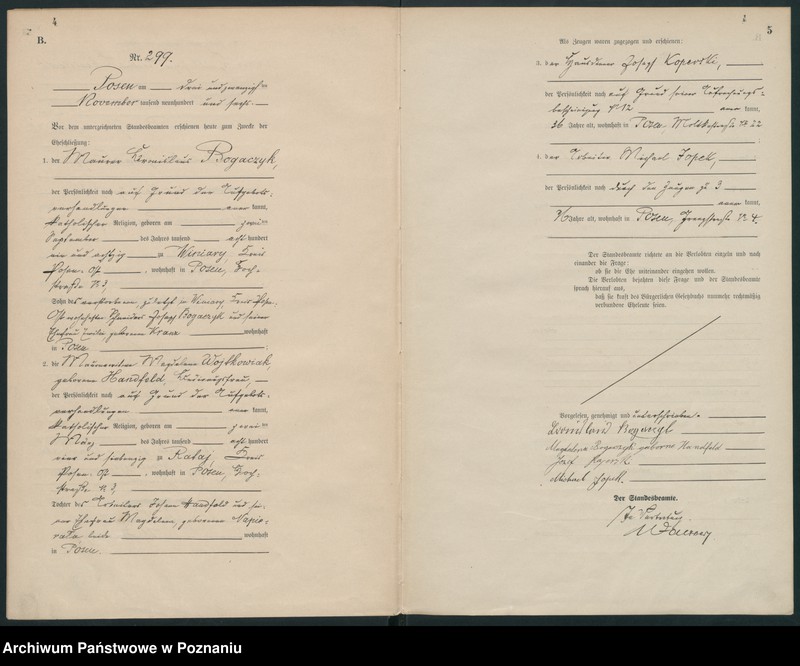 Obraz 5 z jednostki "Księga miejscowa małżeństw"