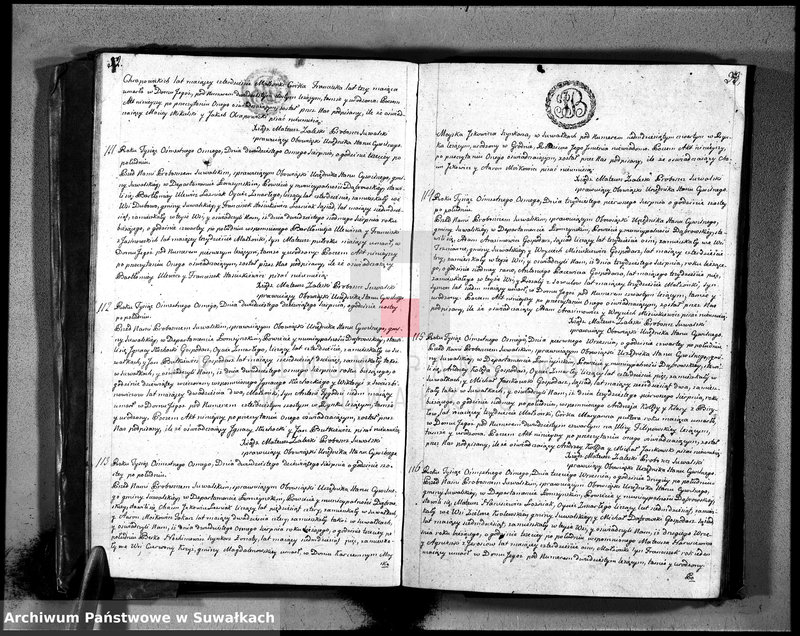 image.from.unit.number "Księga umarłych ru 1808 gminy suwalskiey, powiatu dąbrowskiego w departamencie łomżyńskim na rok 1808"