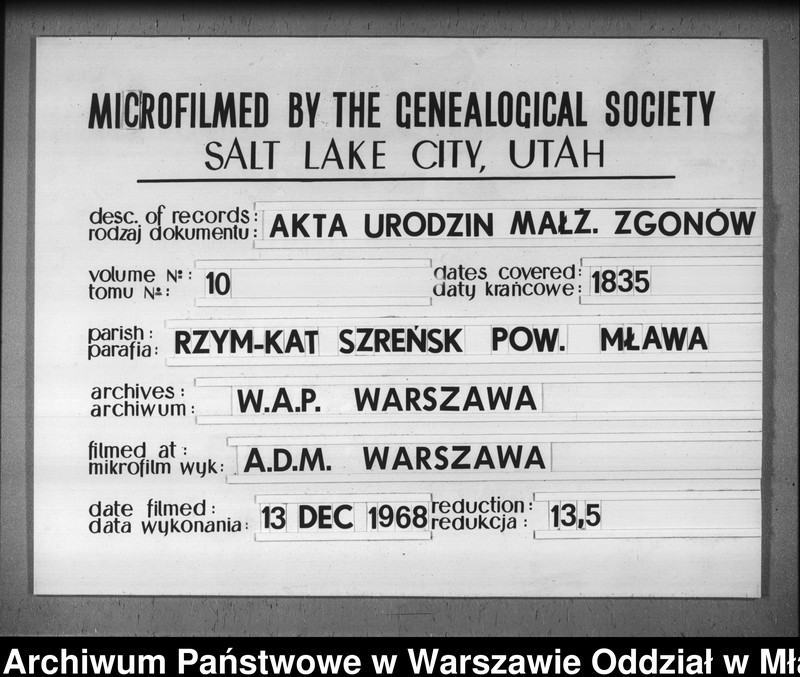 image.from.unit.number "Akta urodzeń, małżeństw i zgonów"