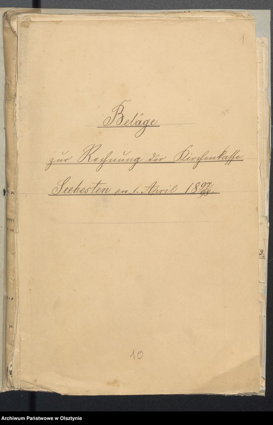 image.from.unit.number "Beläge zur Rechnung der Kirchenkasse Seehesten"