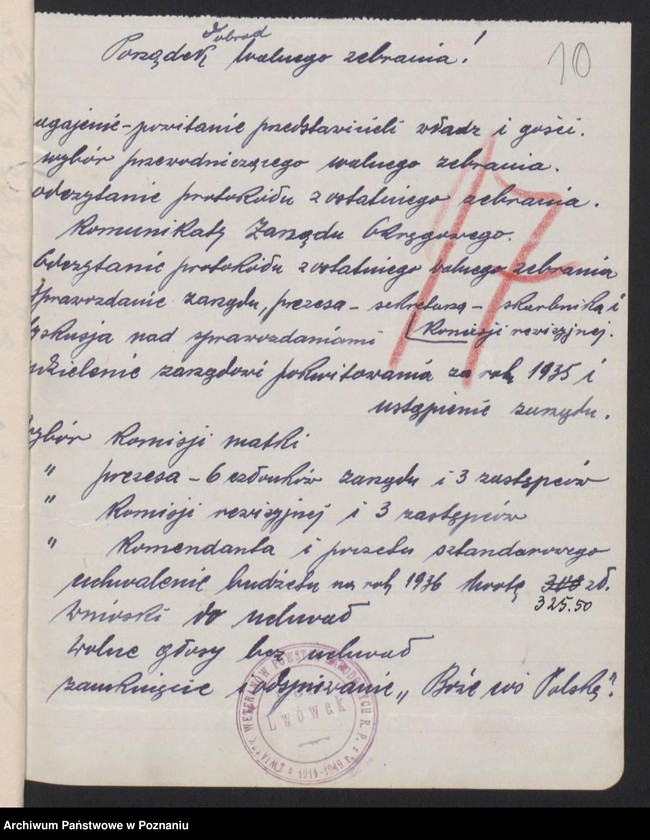 Obraz 13 z jednostki "Lwówek, powiat Nowy Tomyśl - akta koła."