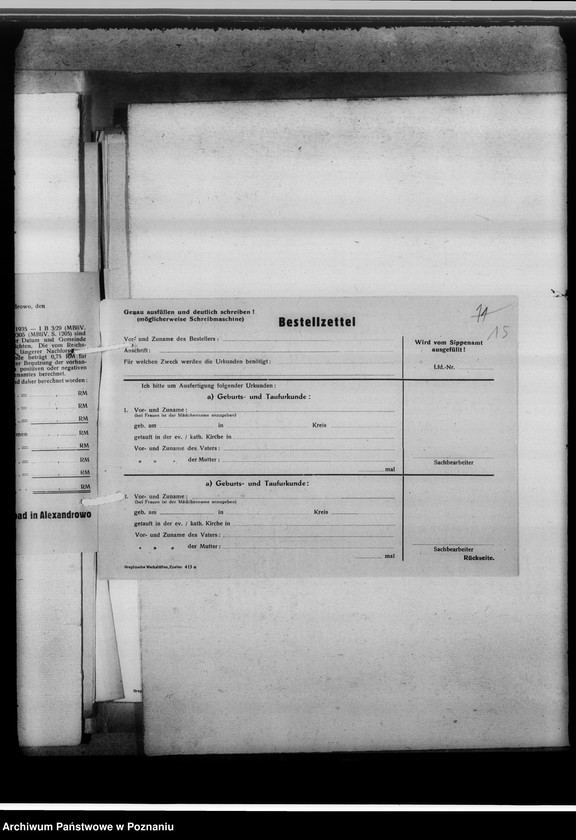 Obraz 19 z jednostki "[Korespondencja w sprawach organizacyjnych i działalności], Kreissippenamt Hermannsbad [Ciechocinek, powiat Aleksandrów Kujawski, województwo bydgoskie]"