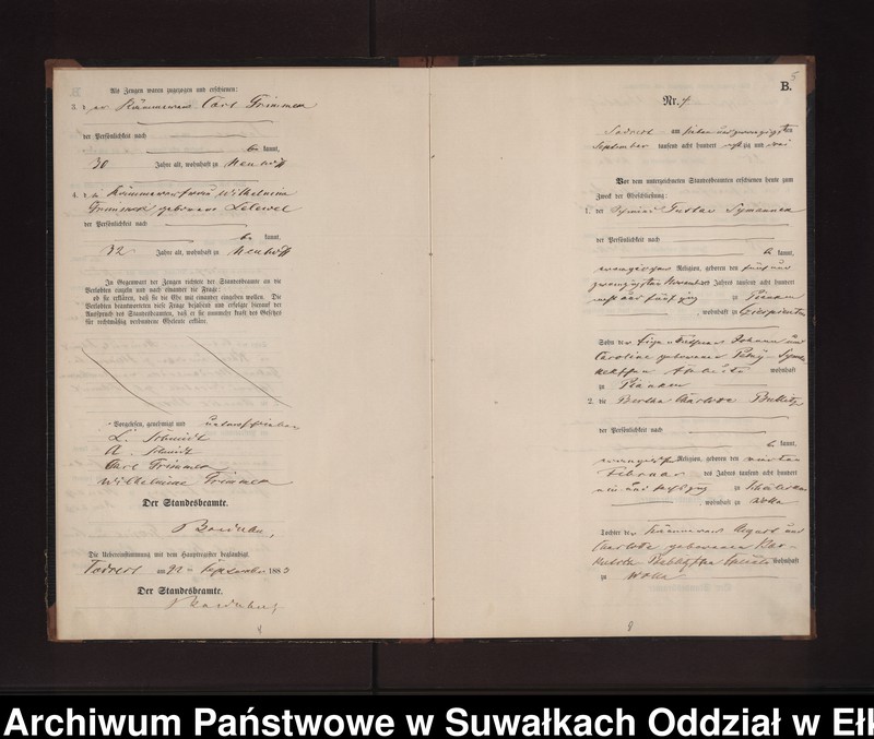 image.from.unit.number "Heiraths-Neben-Register des Preussischen Standes-Amtes Neuhoff Kreis Loetzen"