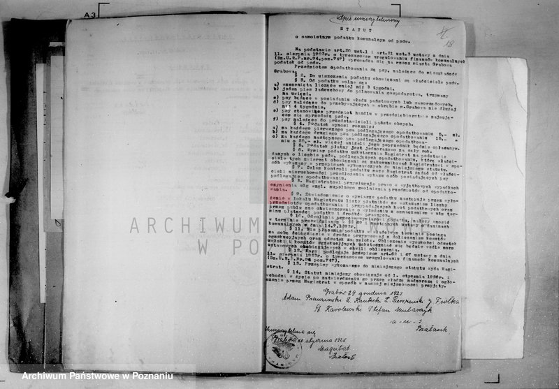 Obraz 17 z jednostki "Podatki Komunalne miasta Grabowa"