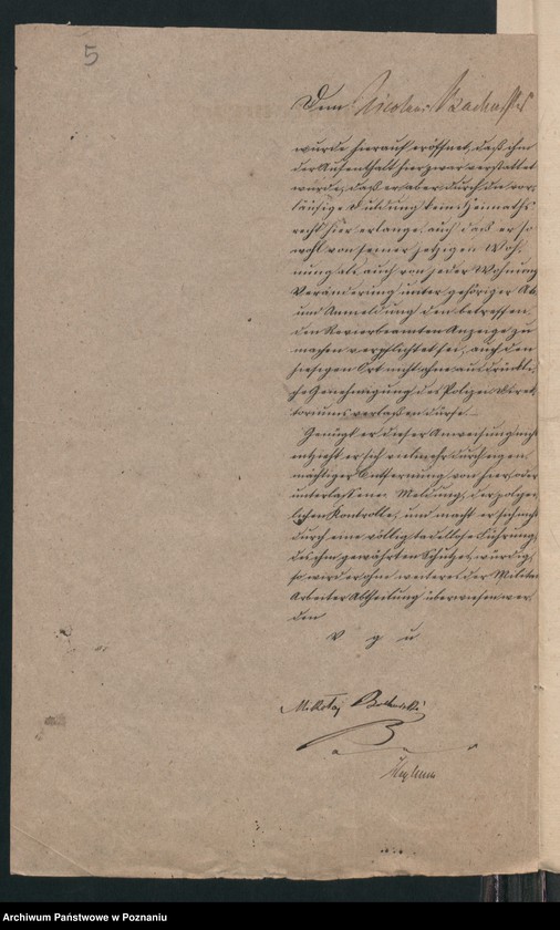 Obraz 8 z jednostki "A. betr. den polnischen Überläufer Lithografen Nicolaus Bachurski /Leon Lambruczewski/"