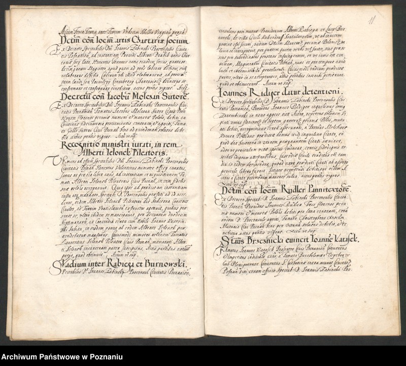 Obraz 15 z jednostki "Acta coram spectabili consulatu Posnaniensi."