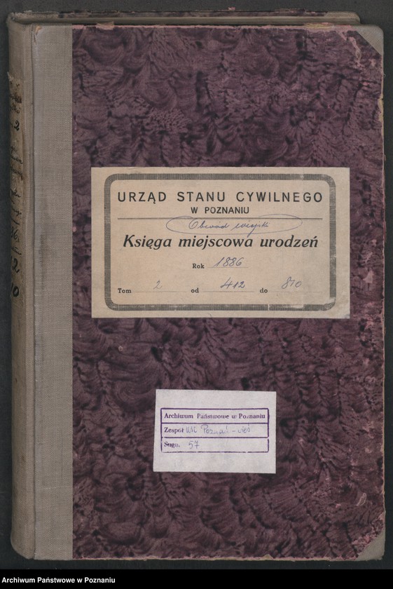 Obraz 3 z jednostki "Księga urodzeń t. II"