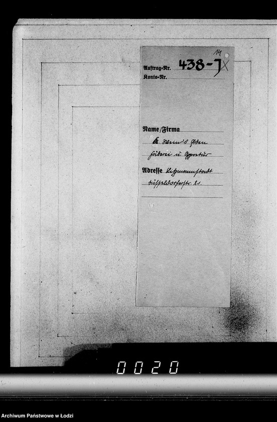 Obraz 18 z jednostki "J[uden] 436-450 [Wnioski Żydów z Getta o zwrot należności za pracę lub towar wzięty na kredyt]"