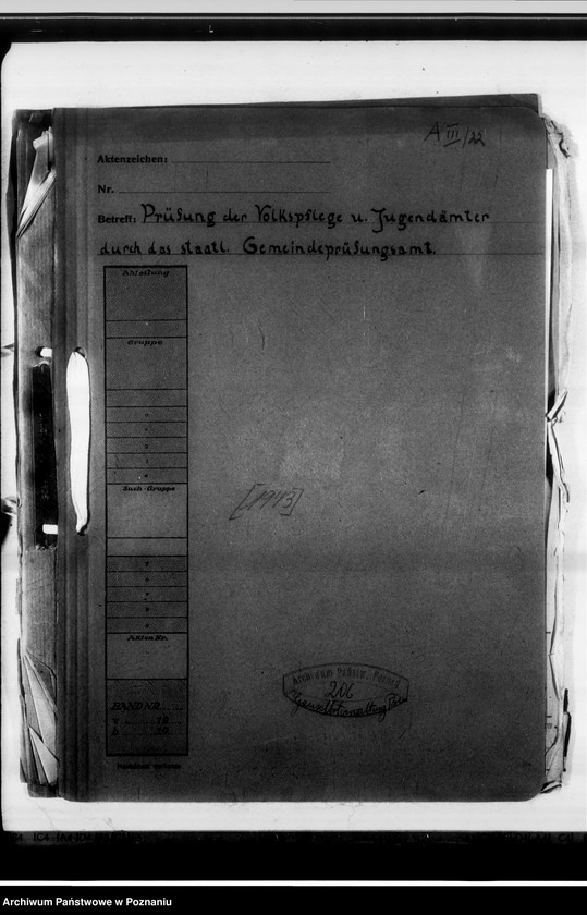 Obraz 4 z jednostki "Prüfung der Volkspflege und Jugendämter durch das Staatliche Gemeindeprüfungsamt."