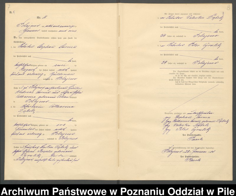 Obraz 7 z jednostki "Księga małżeństw"