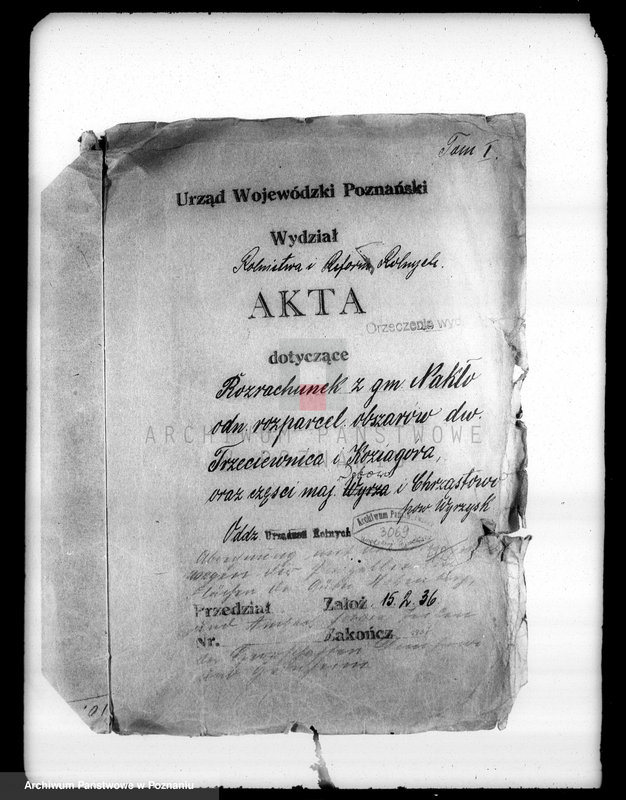 Obraz 4 z jednostki "Rozrachunek z gminą Nakło odnośnie rozparcelowanych obszarów dworskich Trzeciewnica i Koziagóra oraz części majątku Dębowo i Chrząstowo powiatu wyrzyskiego"