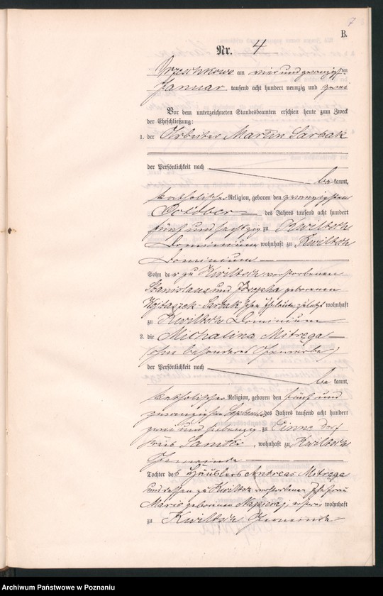 Obraz 10 z jednostki "Księga małżeństw"