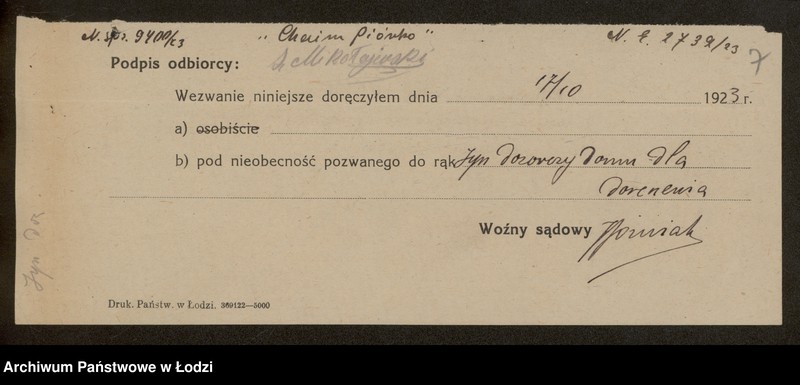 Obraz 9 z jednostki "Chaim Piórko i S-ka- wykończalnia"