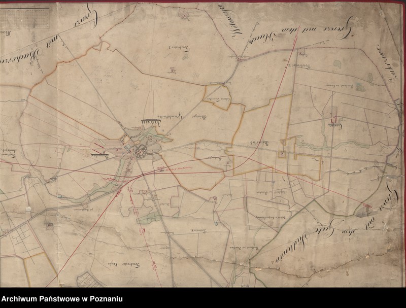 image.from.unit.number "Karte von der Grafschaft Jarocin nebst den dazu gehörenden Vorwerken und Forsten Boguslaw, Ciswica und Roszków, Dąbrowo, Czylcz und Radolin im Kreise Pleschen"