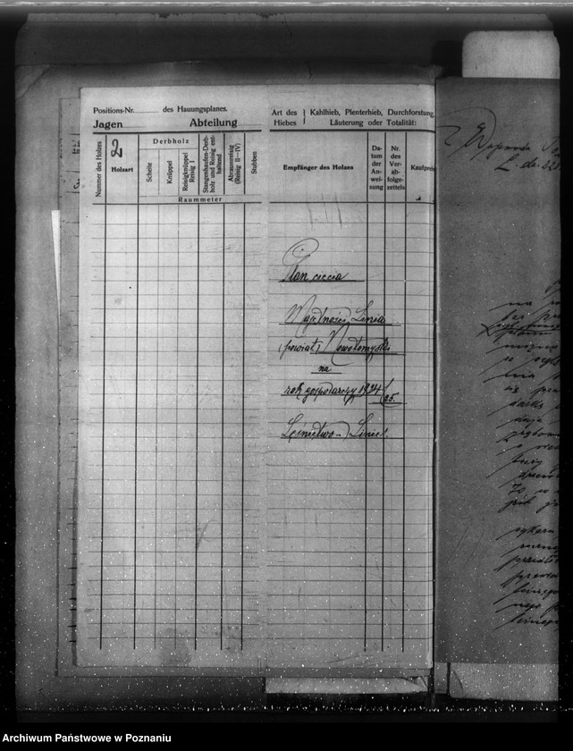 Obraz 6 z jednostki "Majętność leśna Linie w powiecie nowotomyskim"