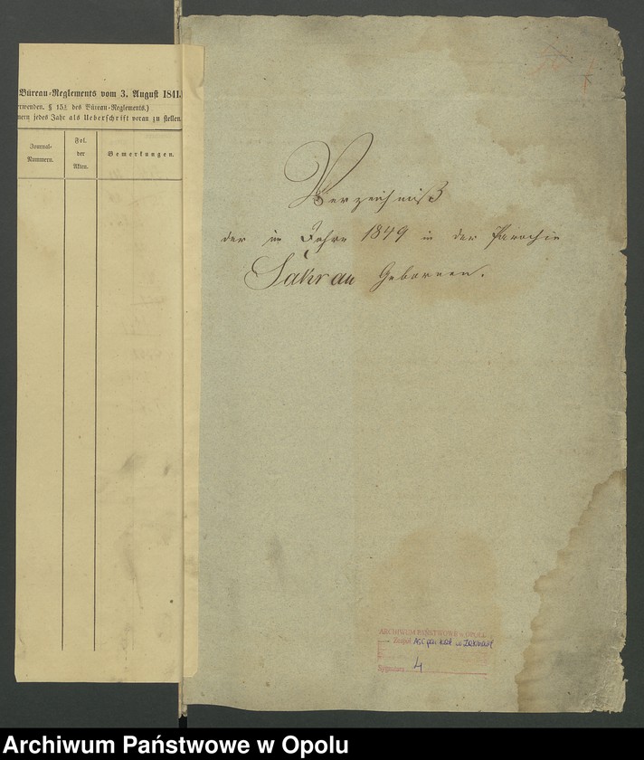 image.from.unit.number "Die Kirchenbücher Duplicate von Sakrau für Jahre 1849 bis 1874"
