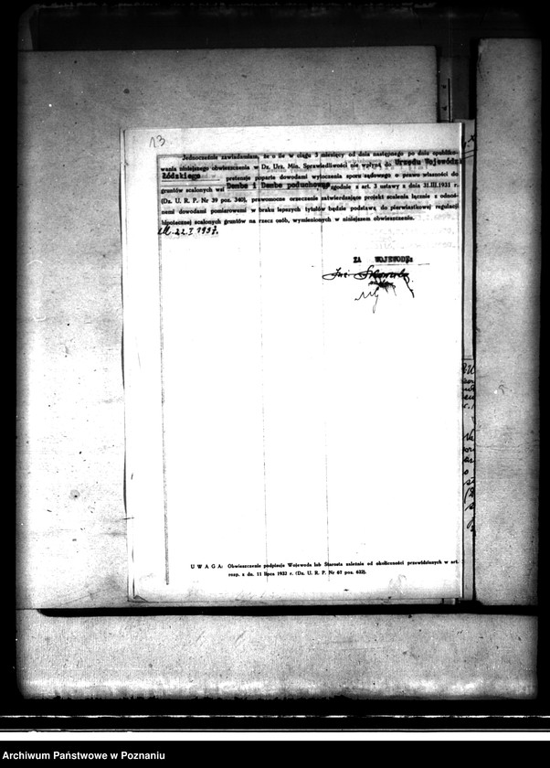 image.from.unit.number "Regulacja hipoteczna scalonych gruntów we wsi Dembe powiatu kaliskiego"