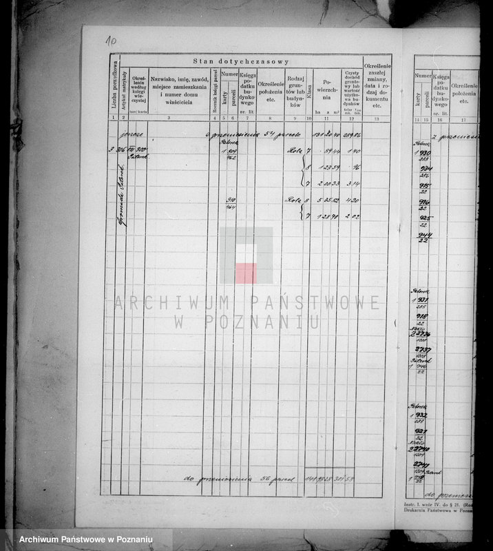 Obraz 14 z jednostki "Dodatek do ostatecznego rejestru pomiarowego obrębu Paterek-Nakło"
