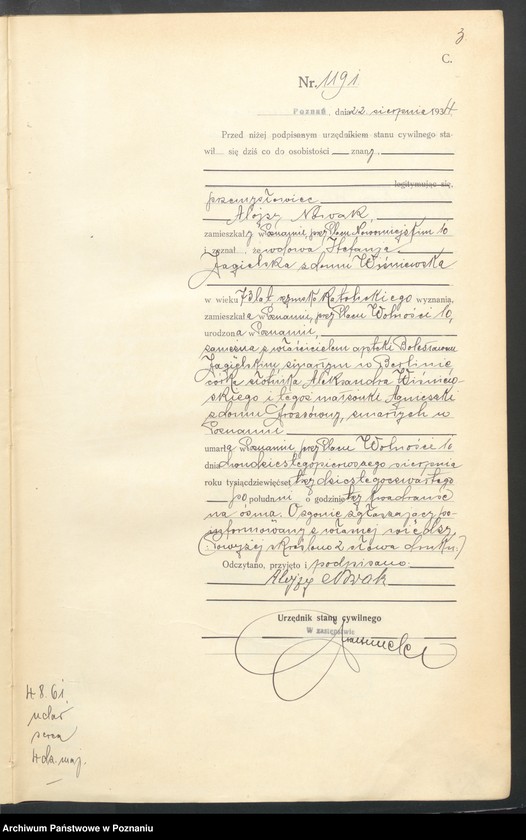 Obraz 5 z jednostki "Księga miejscowa zgonów tom III [Rejestr główny zgonów]"