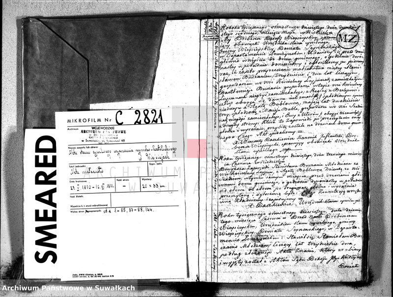 image.from.unit.number "Akta zaślubionych gminy wieysieyskiey od 1-go maja 1810"
