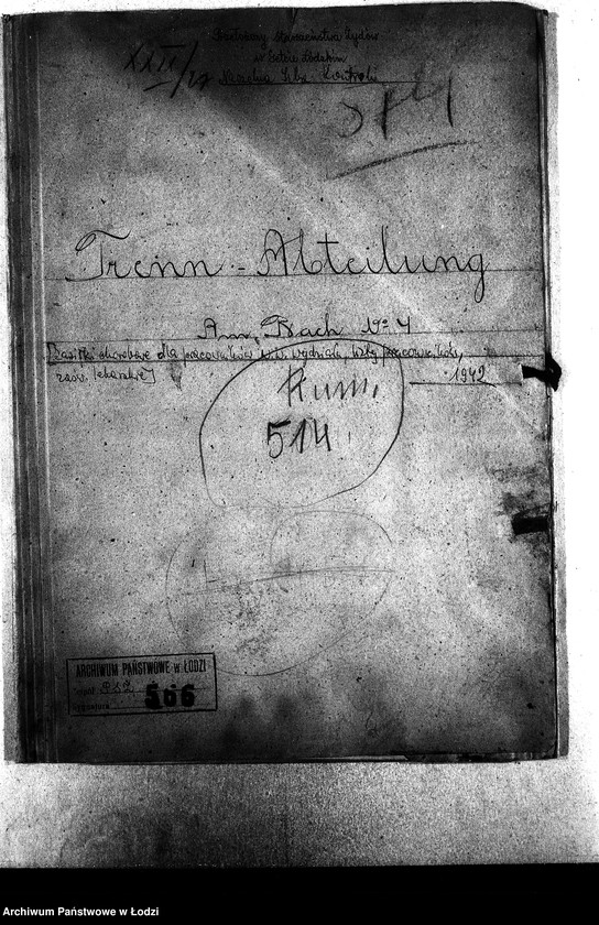 Obraz 3 z jednostki "Trenn-Abteilung. Am Bach 4 [Zasiłki chorobowe dla pracowników, zaświadczenia lekarskie, listy zatrudnionych]"