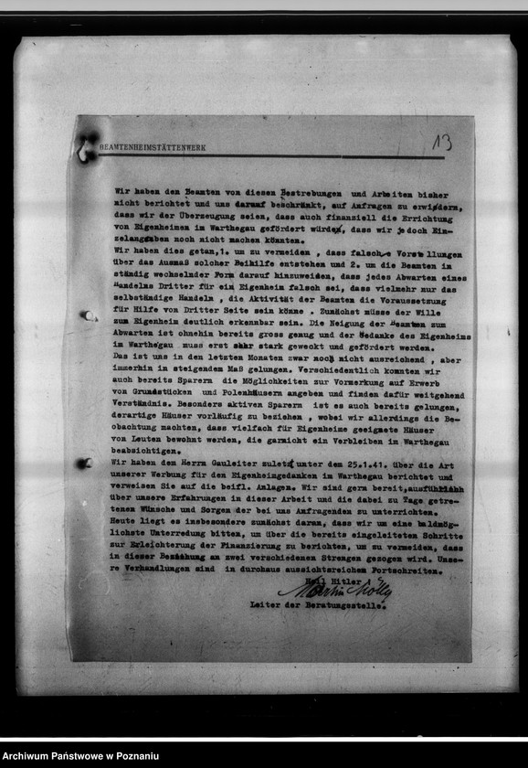 Obraz 17 z jednostki "Wohnungsbau für die Bediensteten der gauselbstverwaltung [Erlasse usw.]."