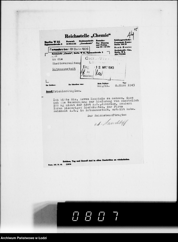 Obraz 20 z jednostki "Medikamente für das Getto"