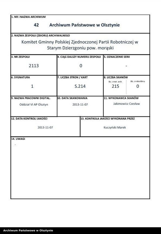 image.from.unit.number "Protokoły zebrań wyborczych /1951/, posiedzeń plenarnych, narad aktywu partyjnego, plany pracy, sprawozdania /1949-1954/ Komitetu Gminnego PZPR"