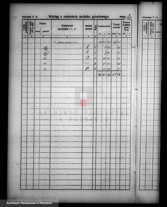 Obraz 14 z jednostki "Rejestr wyłączeń z art.. 4 majątku Stare powiatu wyrzyskiego"