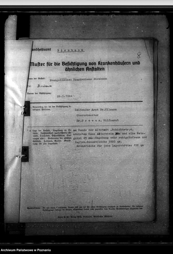 Obraz 12 z jednostki "Krankenhausplanung - Regierungsbezirk Posen"