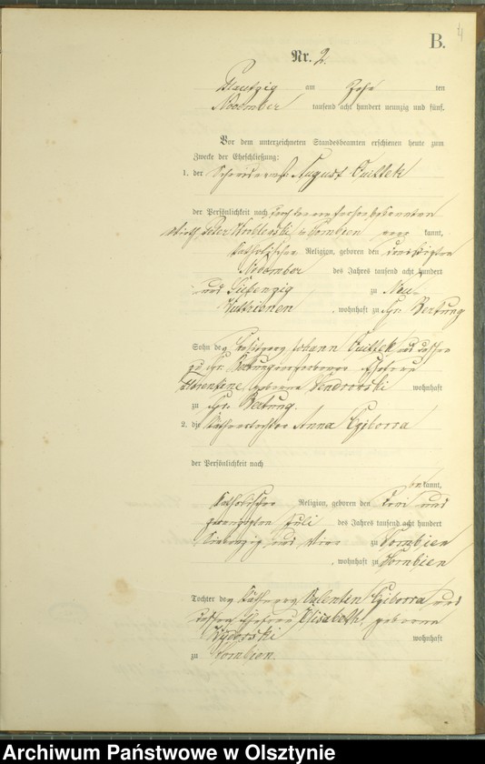 image.from.unit.number "Heiraths-Haupt-Register Nr 1 - 2"