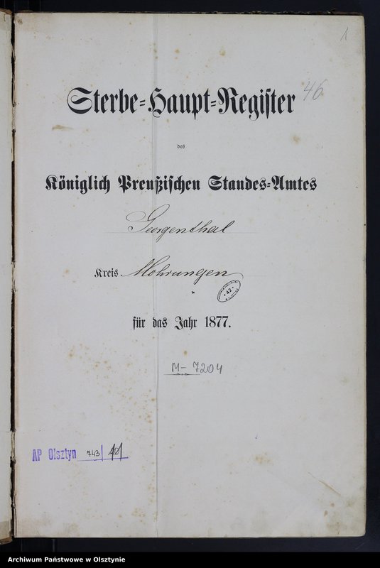 image.from.unit.number "Sterbe-Haupt-Register Nr 1 - 165"