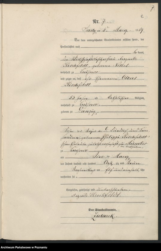 Obraz 10 z jednostki "Księga zgonów"