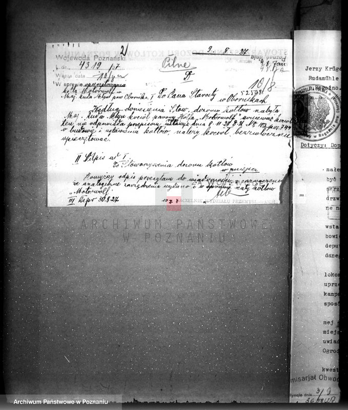 Obraz 6 z jednostki "Gospodarstwo rolne i młyn parowy w Rudzie pow. Rogoźno własność. J. Kruger nr woj. kotła 5998"