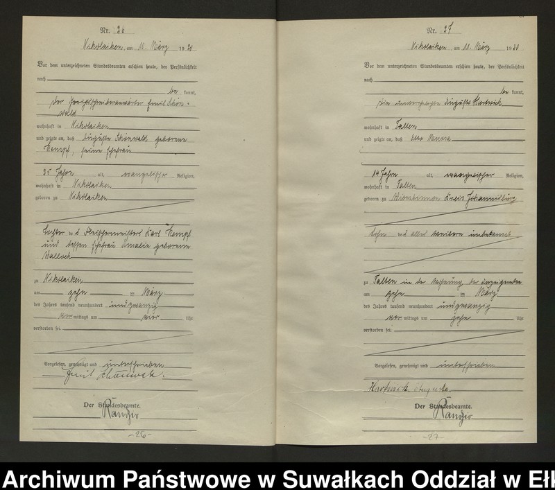 image.from.unit.number "Sterbe=Haupt=Register des Königlichen Preussischen Standes-Amtes Nikolaiken Kreis Sensburg"