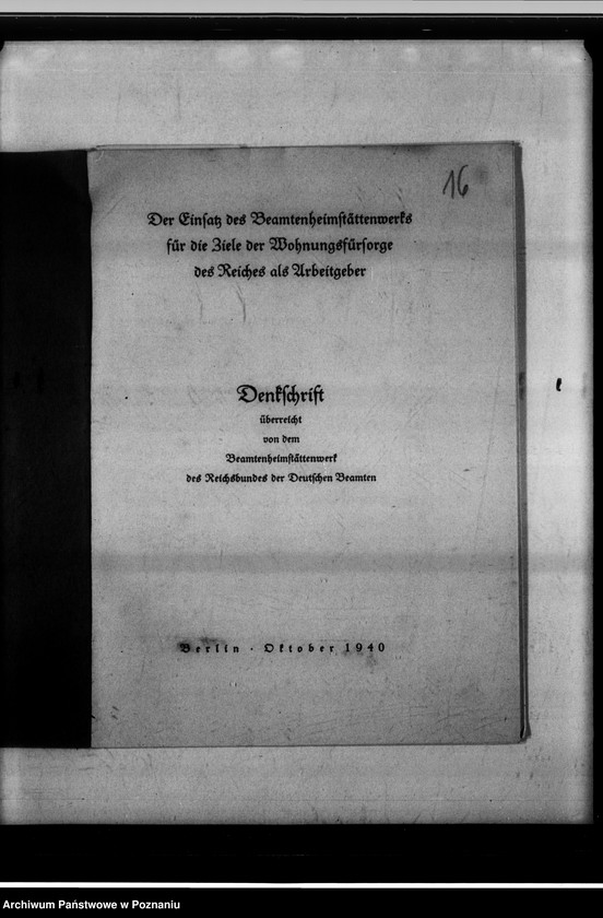 Obraz 20 z jednostki "Wohnungsbau für die Bediensteten der gauselbstverwaltung [Erlasse usw.]."