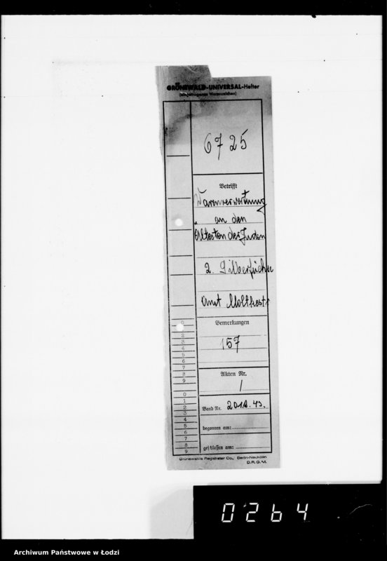 Obraz 5 z jednostki "Warenverwertung an den Ältesten der Juden Aufträge 5986-6000. [Odzież i wyroby kuśnierskie]"