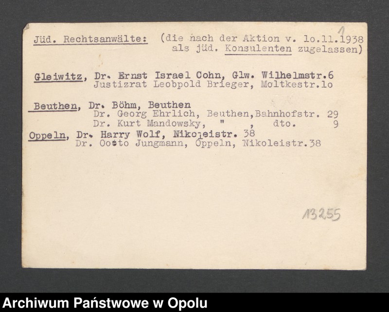 Obraz 3 z jednostki "Jüdische Rechtsanwälte"